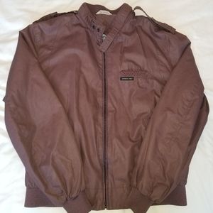 Members Only vintage men's Plum color zip-up jacket
